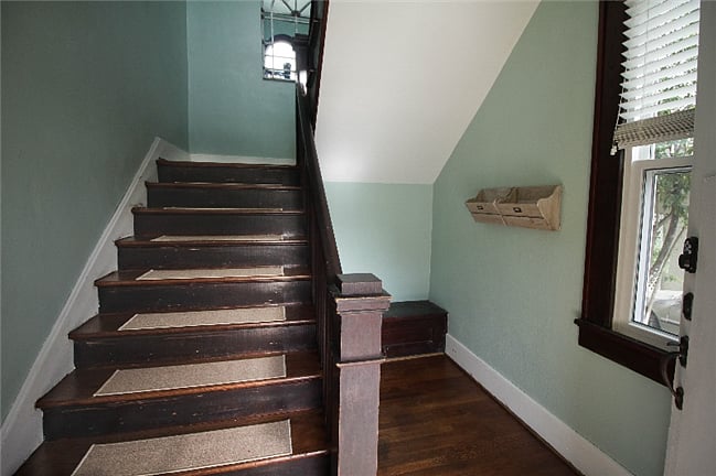 Stairs to the upstairs unit