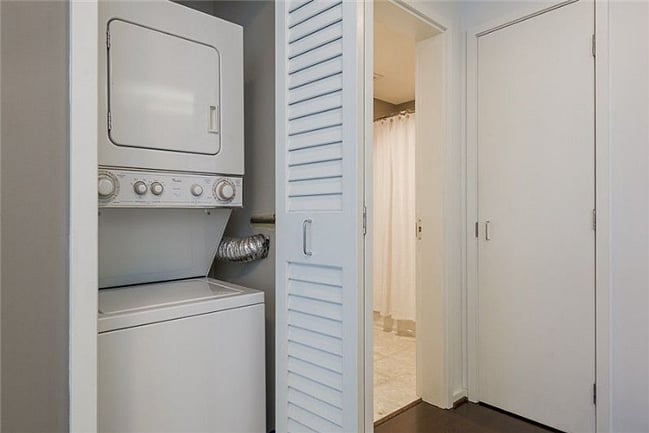 Washer and dryer in the condo.