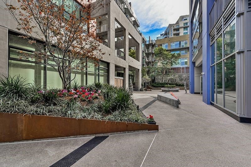 The landscaping is meticulous.