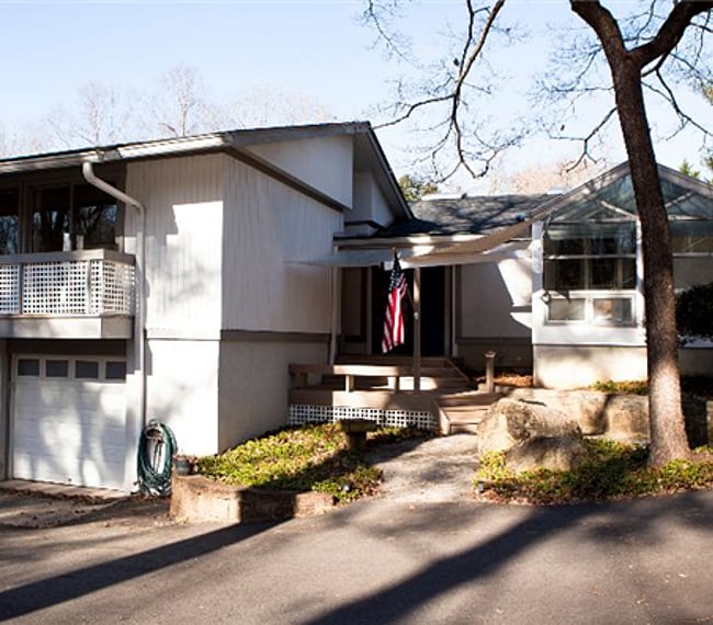 Quiet, private suite on left with great light & outside decks. Private entry.