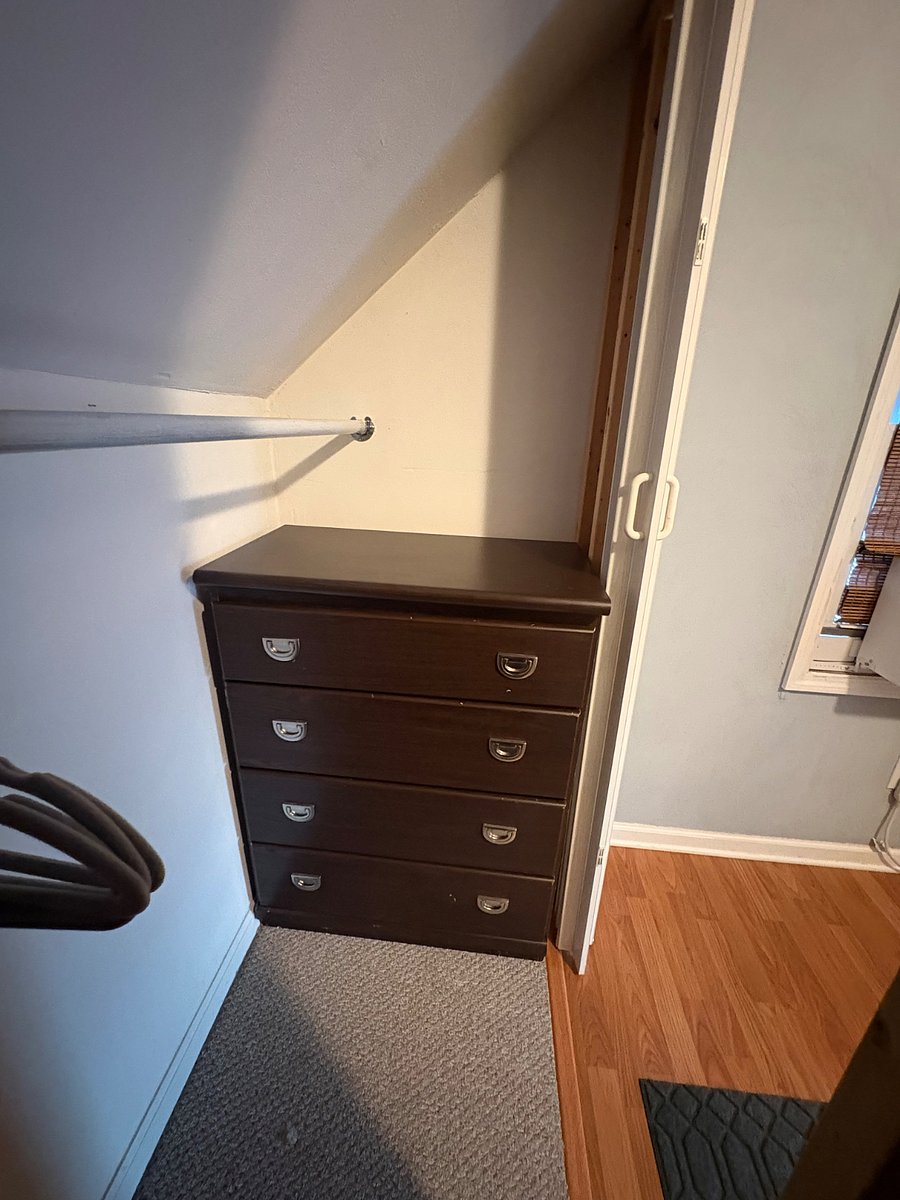 Dresser in the closet.