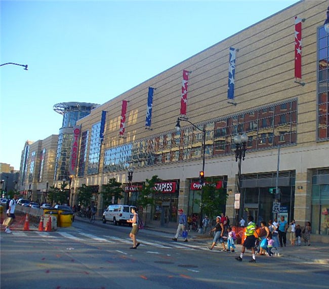 Local shopping, including Target, Marshalls, Old Navy and PNC, Bank of America, Chase and BBT banks