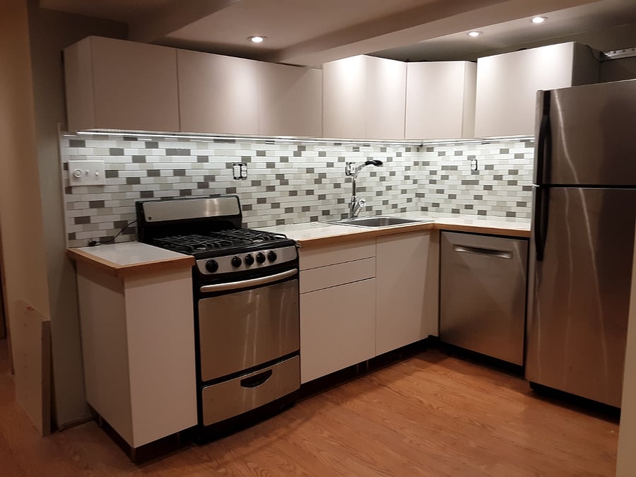 English Basement Apartment Kitchen