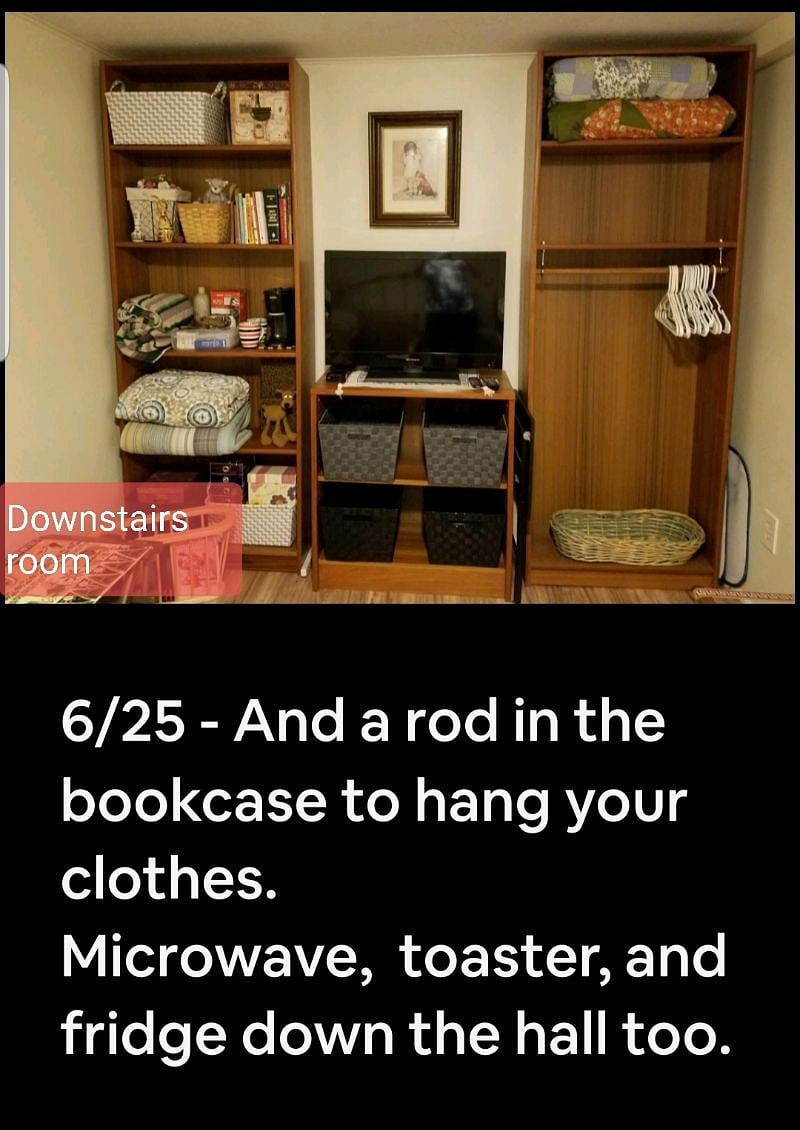 Downstairs full bed rental