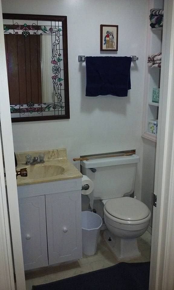 Downstairs bathroom.