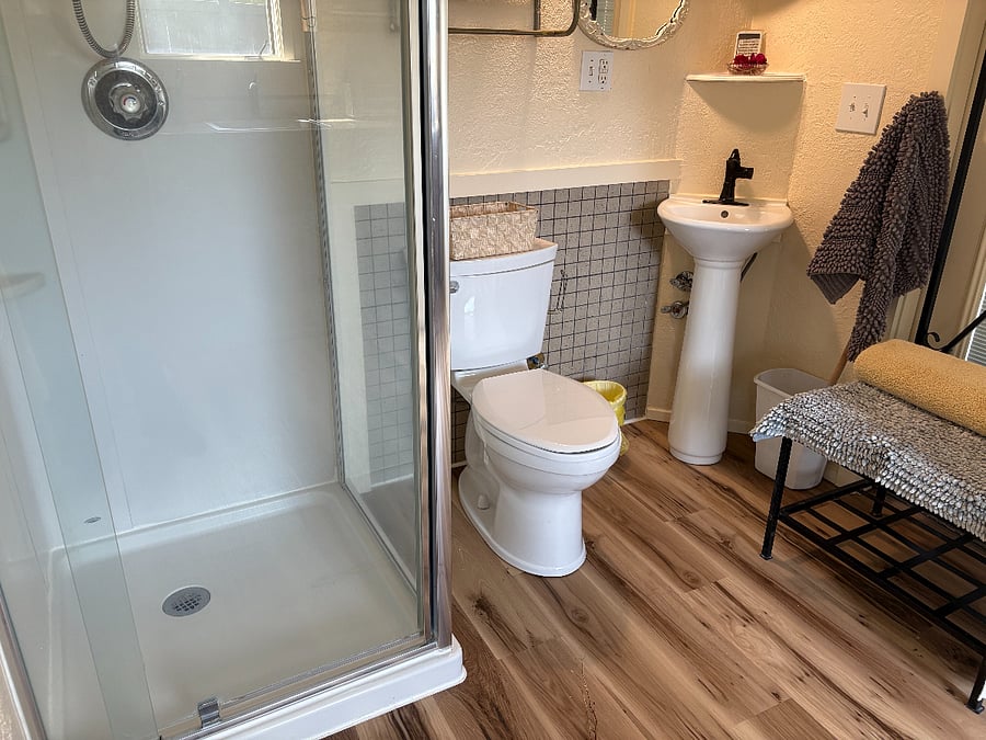 Bath room space. Mostly new.