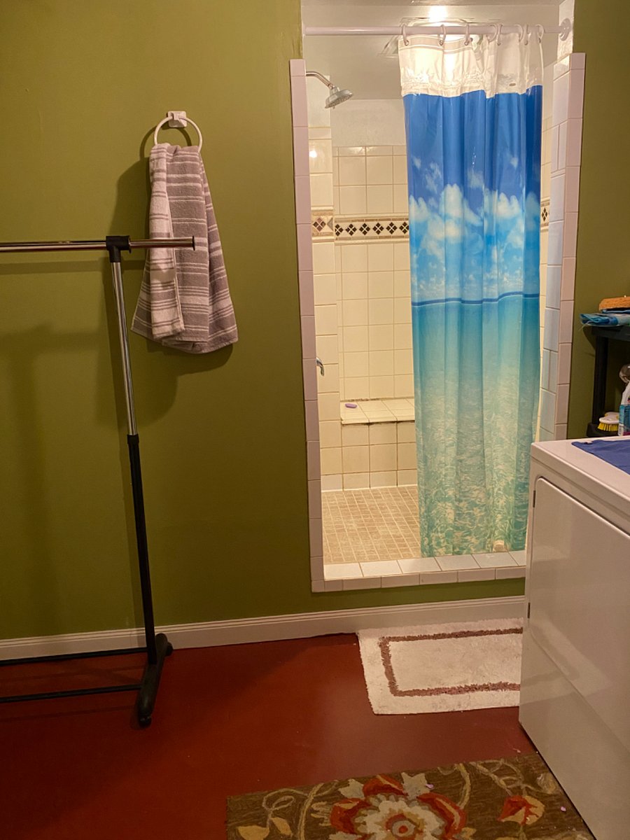 Shower in the basement 