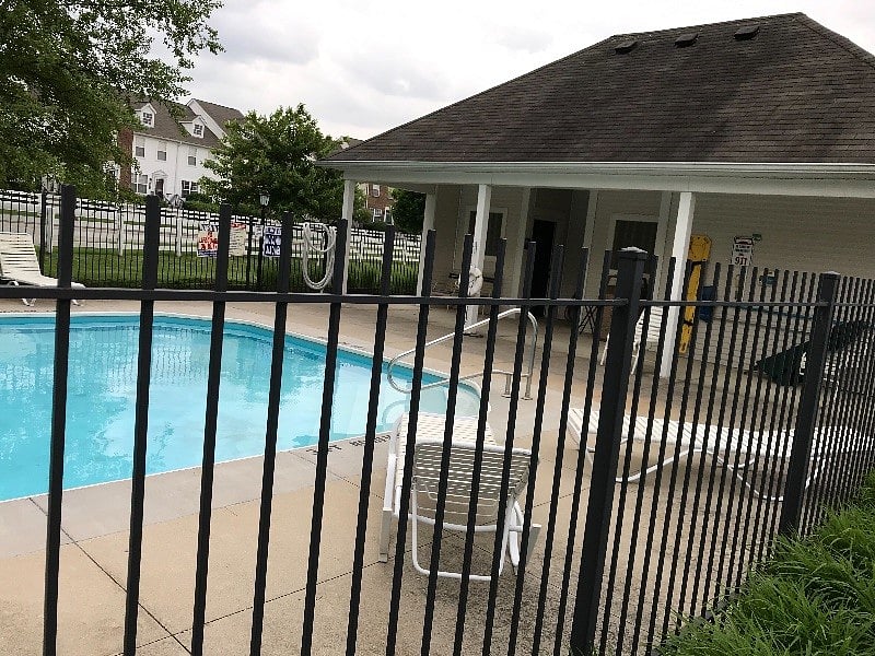 Heated swimming pool 