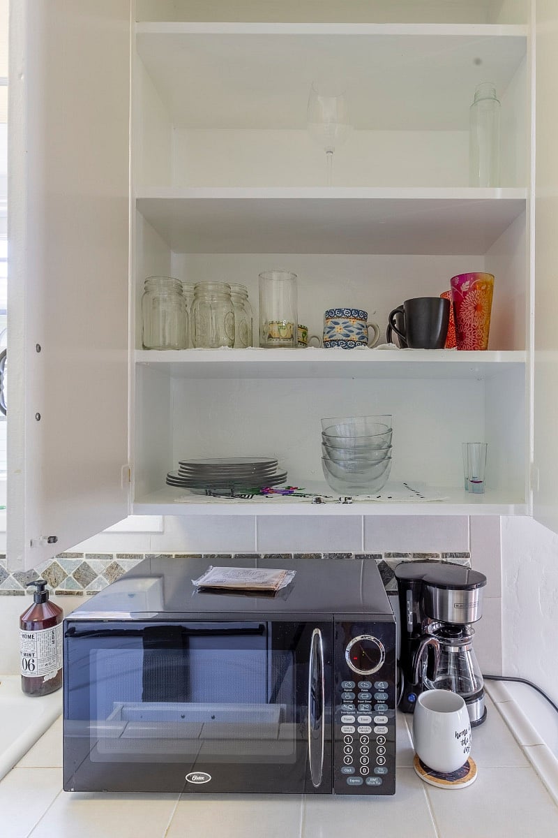 Kitchen is well stocked