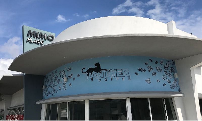 1 block to Panther Coffee shop