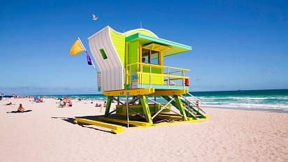 5 miles to Miami Beach