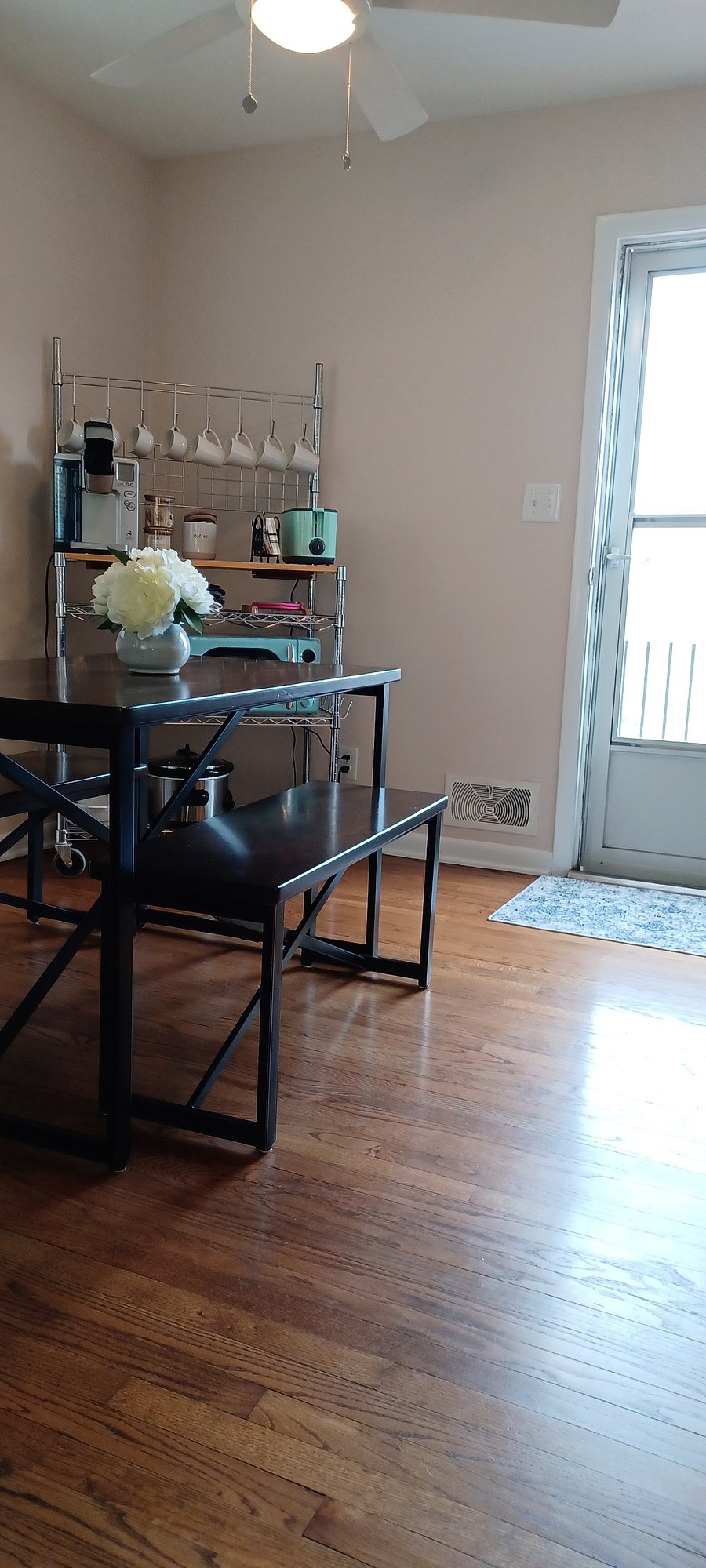 A:- Dining area to private back deck