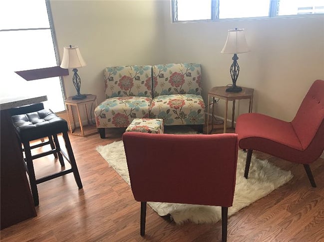 seating in living room