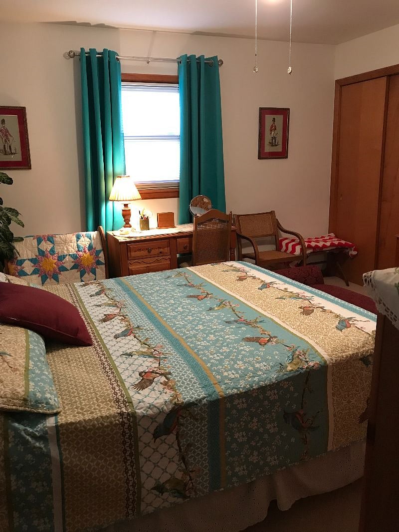 1-Master bedroom with Queen Size Bed. Desk, Black out Draper. Adjoining Bath with shower.. 