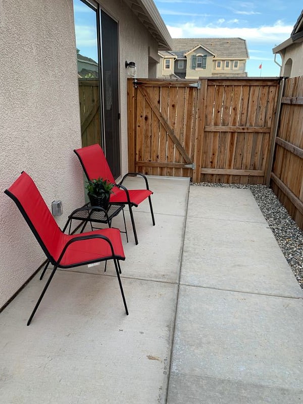 Private patio for relaxation.
