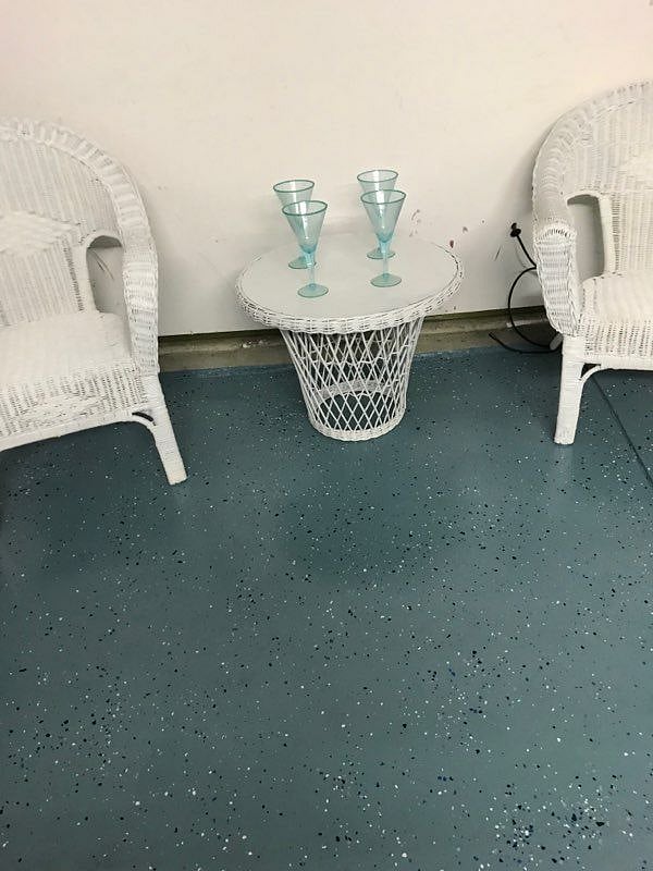 quiet space in garage