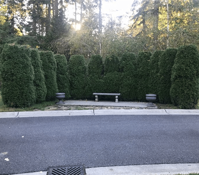 Sitting area on grounds 
