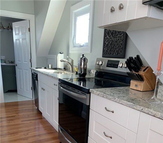 Stove, Dishwasher, Garbage Disposal and Kitchen Sink area