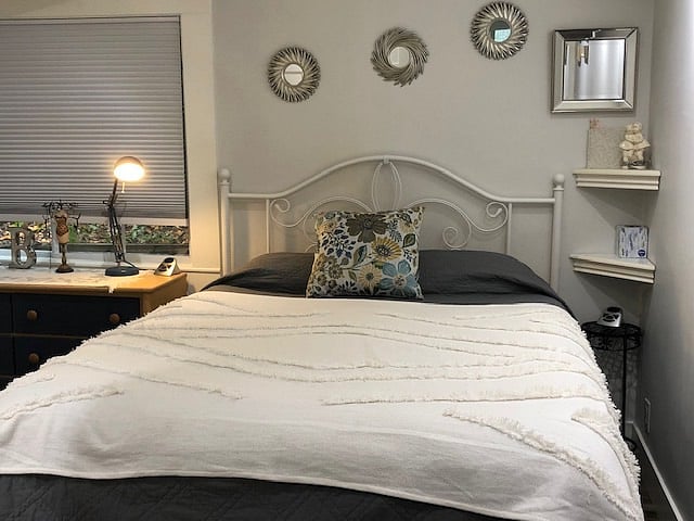 A quality queen bed.