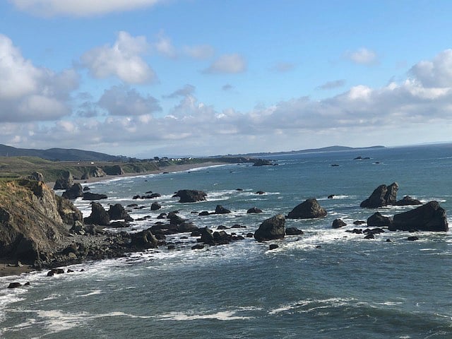 Sonoma Coast with great beaches and hiking trails within 11 miles and a wonderful view drive.