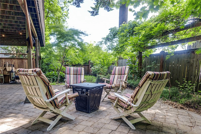 Outdoor patio and garden
