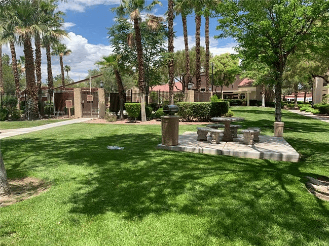 complex grounds are very green and shaded