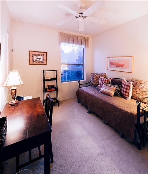 Bedroom/Den with Daybed and Desk