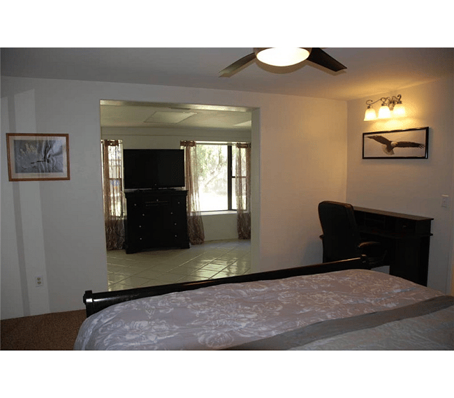 Master Bedroom looking into open area