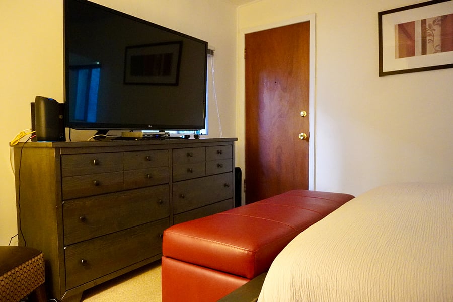Full dresser and 45 Inch Smart TV