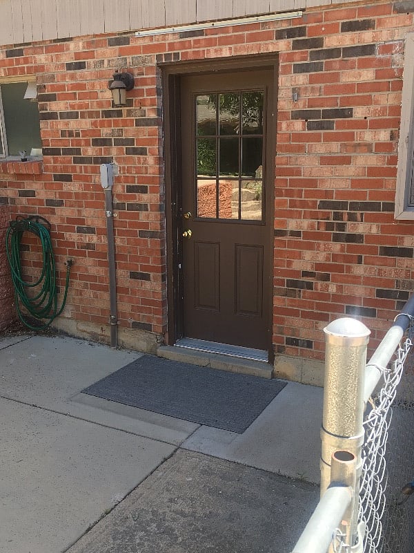 Private back entrance 