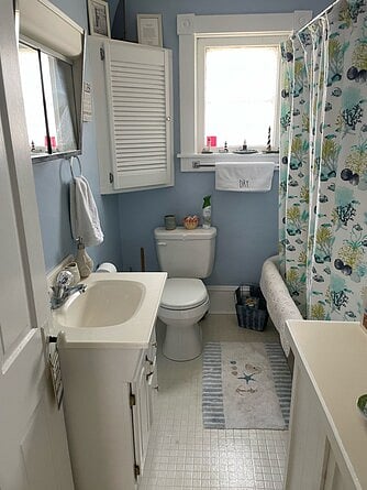 Downstairs Bath - tub/shower