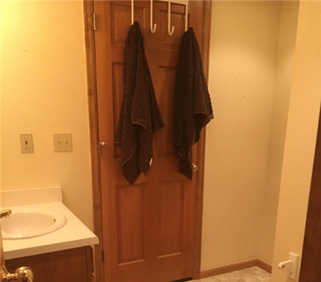 Private 3/4 bathroom with shower