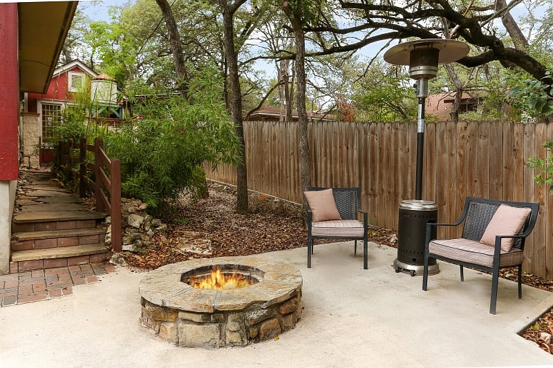Relax by the fire and cook Somemores!