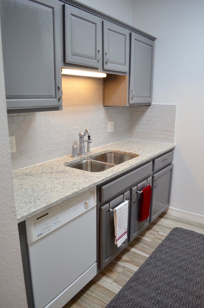 Remodeled kitchen.
