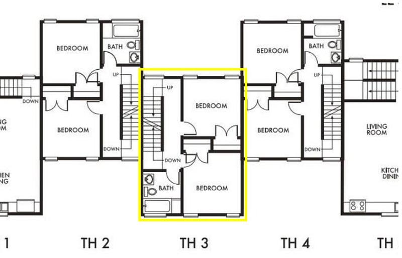 2nd floor (bathroom + 2 bedrooms)