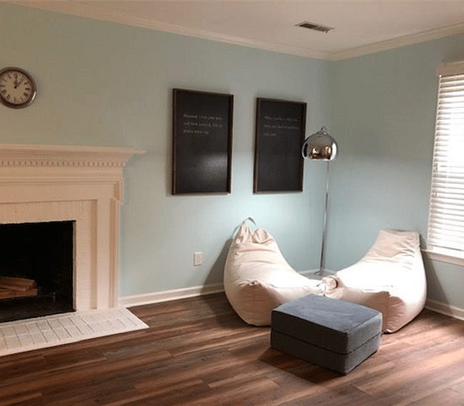 cozy corner of living room