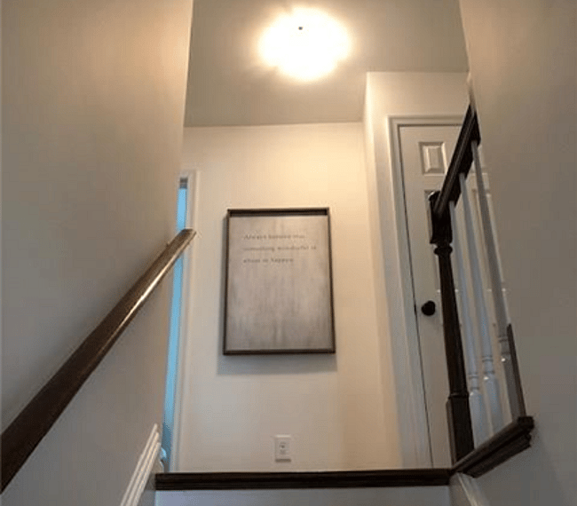 stairway to living quarters