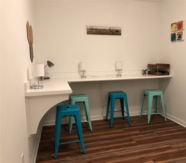 basement side 1 - working nook