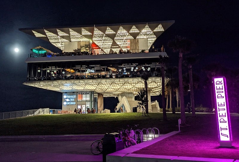 St Pete Pier at night