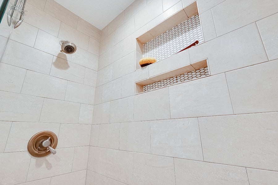 Large walk-in shower
