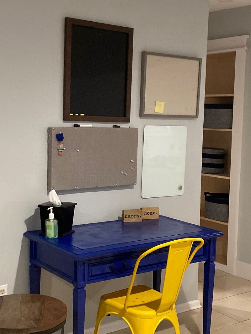 Desk area.