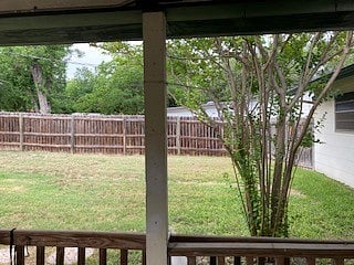 Huge back yard with privacy fence
