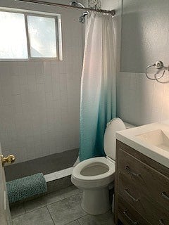 Walk-in shower in the main bath