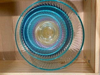 Glass mixing bowls with lids