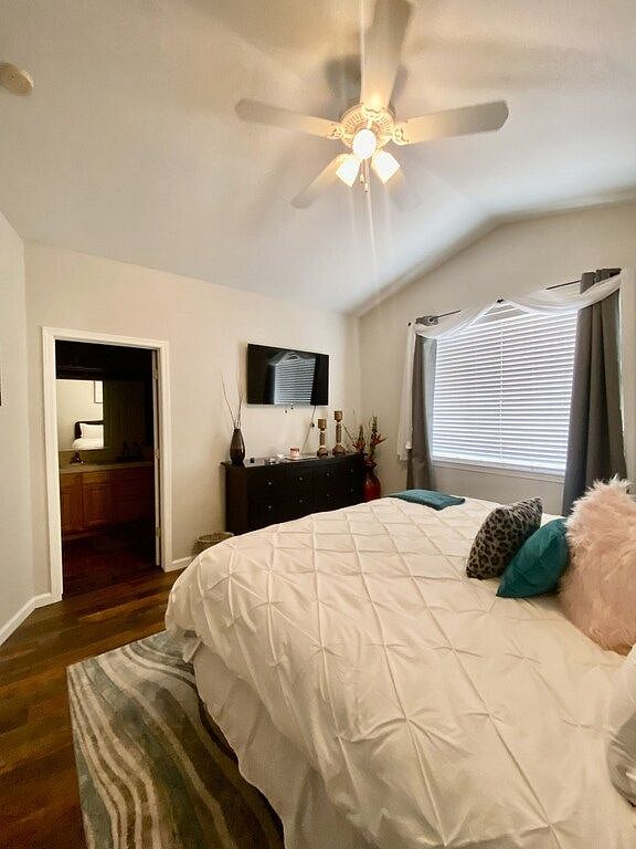 Primary Bedroom with King Bed and Smart TV