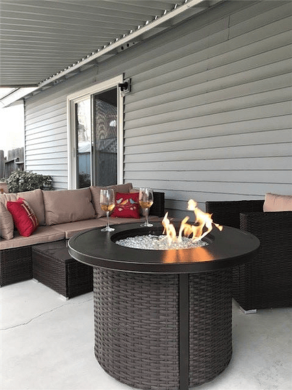 Backyard Sofa & Fire Pit