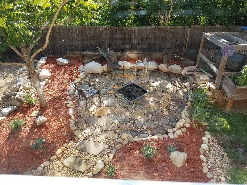 Private fire pit.