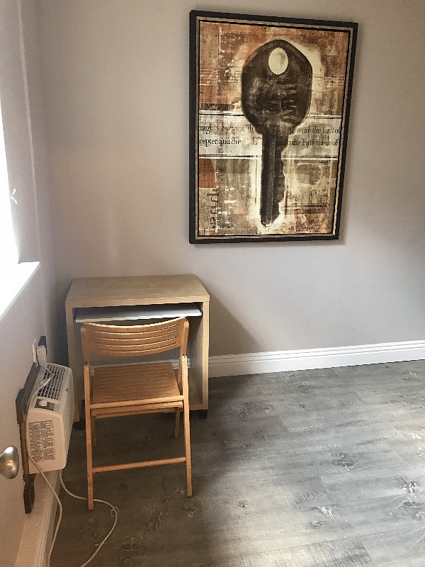 computer desk and chair