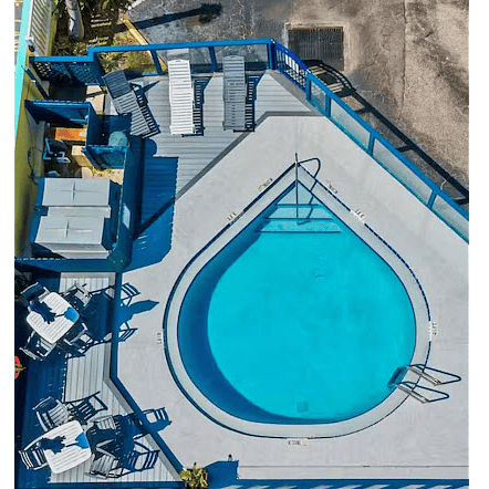 Aerial view of pool

