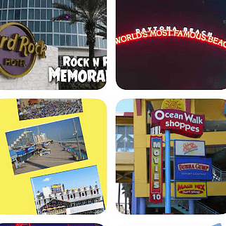 Daytona a few miles South famous boardwalk pixs
